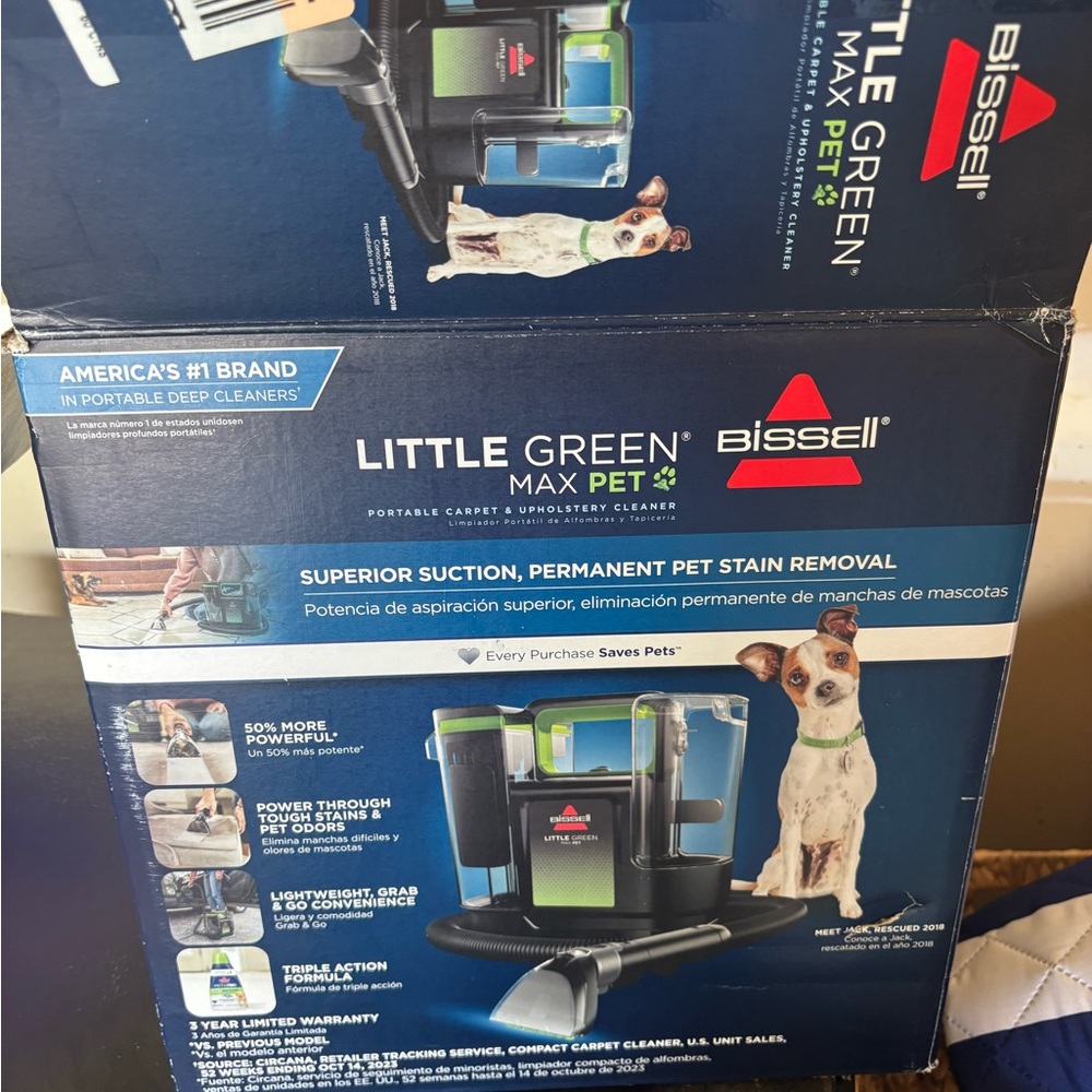 Bissell Little Green Max Pet Cleaner - Black and Green Design